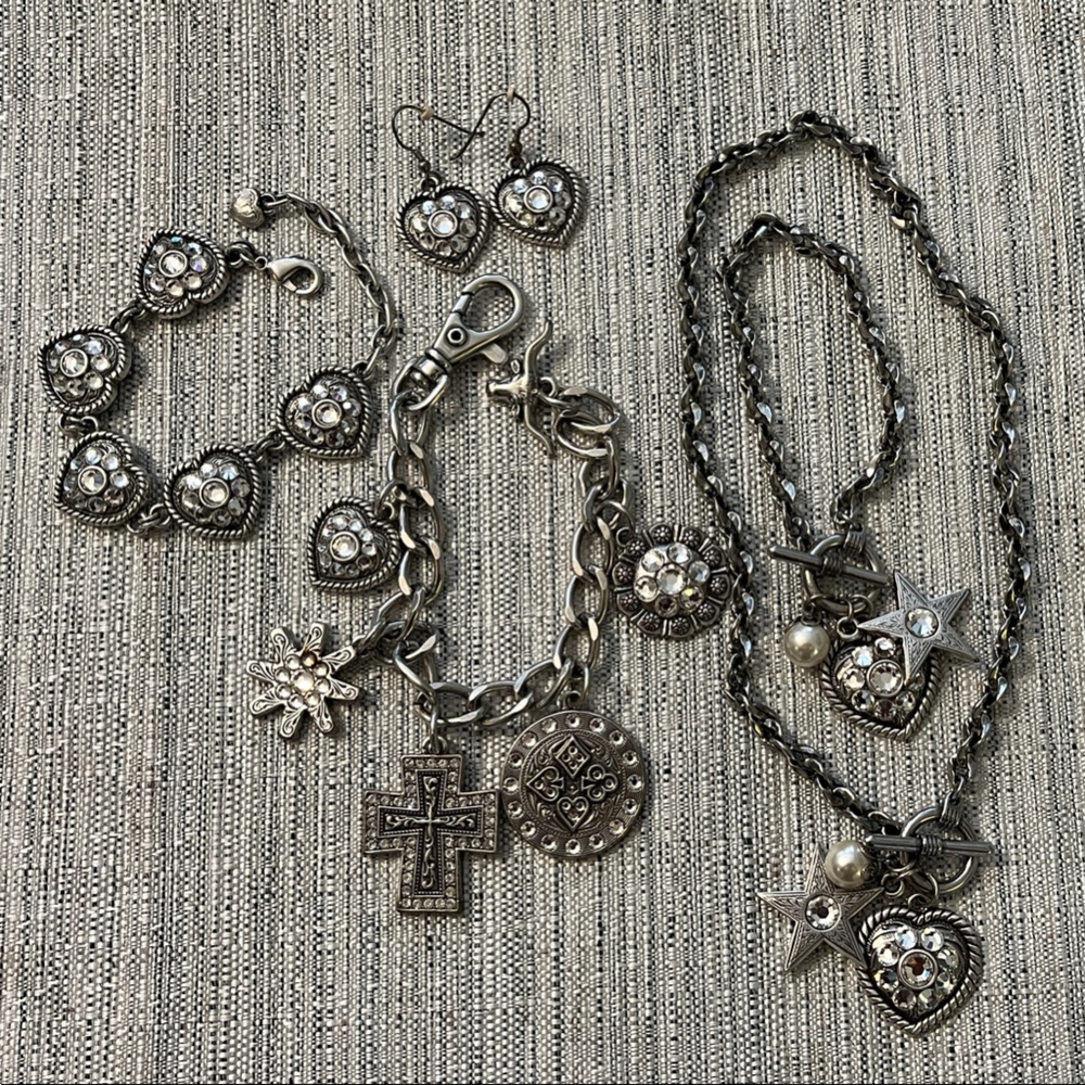 Western Silver Jewelry Set